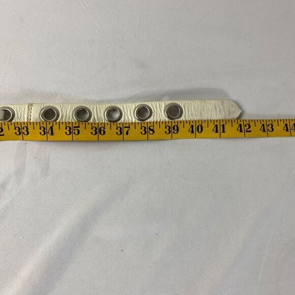 Michael Kors belt large White faux leather silver Buckle - Picture 2 of 5